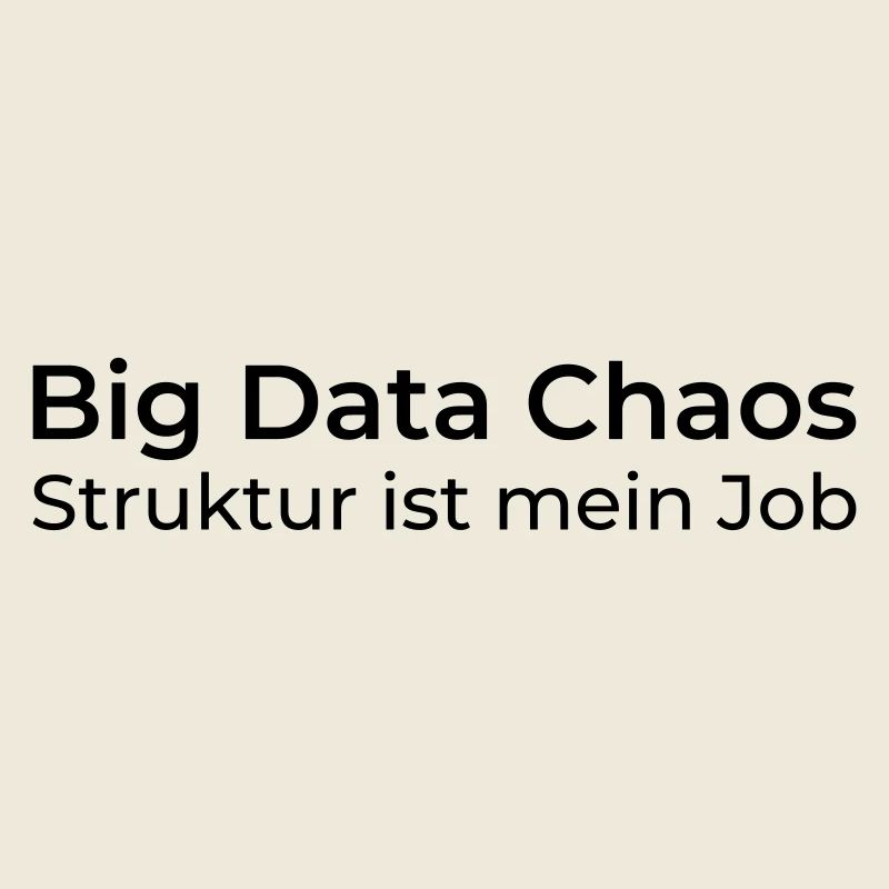 Big Data Chaos – La structure est mon travail
