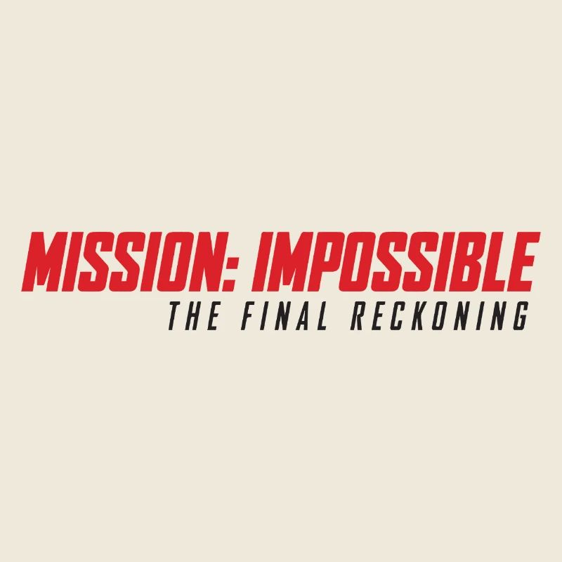Mission Impossible The Final Reckoning Logo In Rot