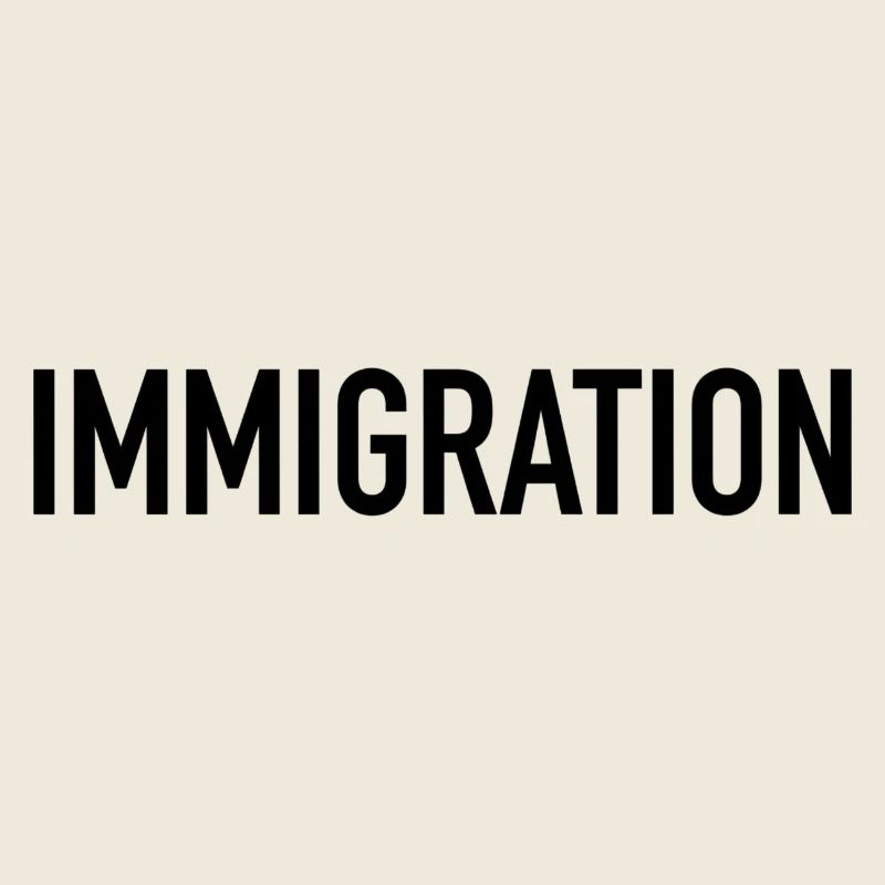 Immigration Typography Statement