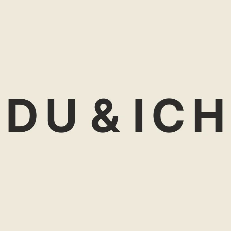 Du & Ich – Romantisches Love Textdesign