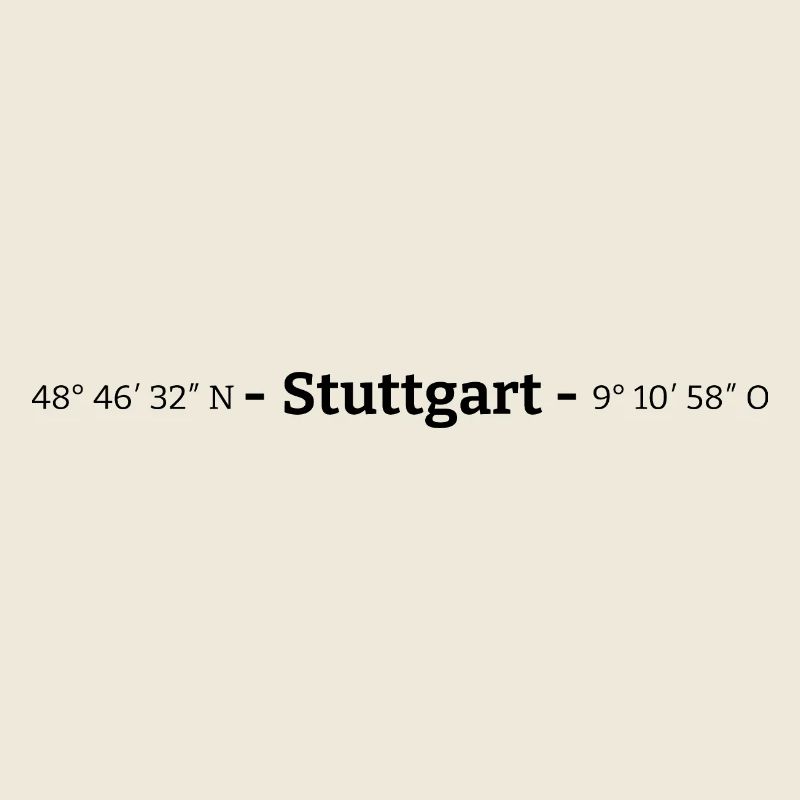 Coordinates Stuttgart
