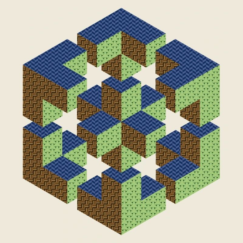 impossible figure Escher cube geometry fantasy
