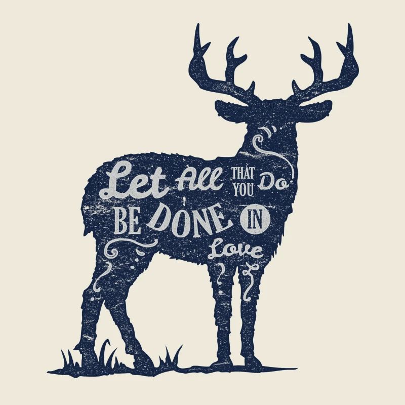 Hirsch Elch Spruch Liebe Englisch Geschenk Geweih