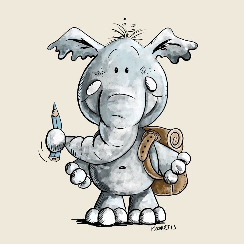 Schulkind Elefant I Einschulung Geschenk