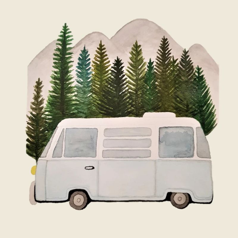 Camping-car en face de Bergen