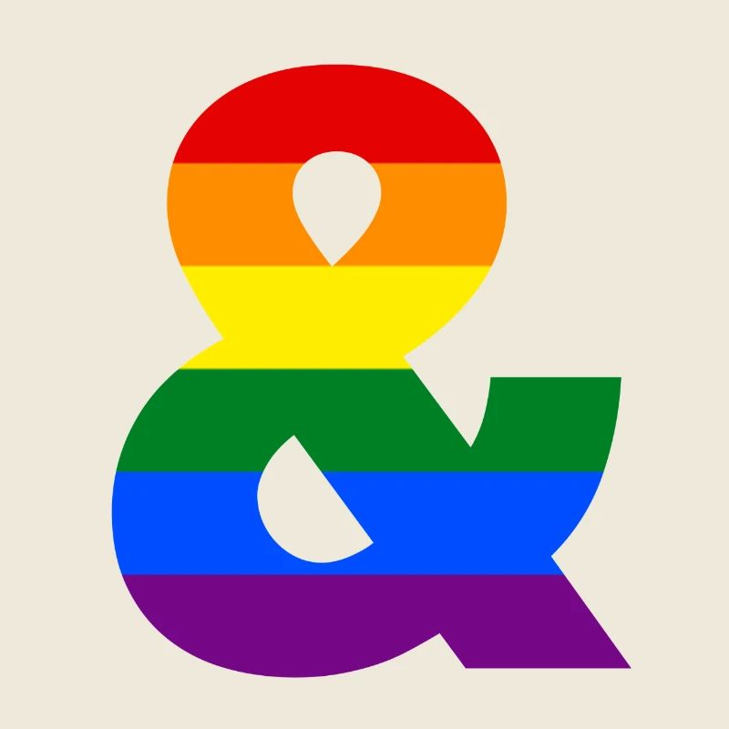 Pride Rainbow Ampersand