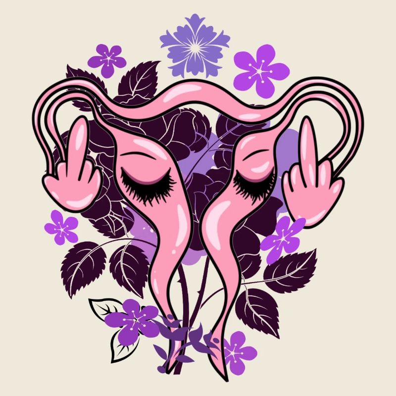 Blumen Uterus Pro-Choice Eierstöcke
