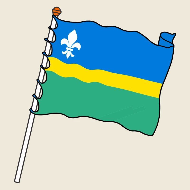 Drapeau Flevoland le drapeau de la province du Flevoland