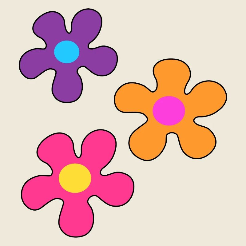 Fleurs hippie