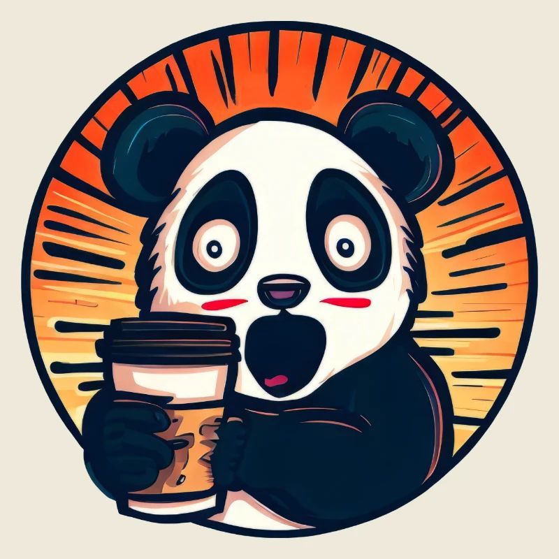 Panda Kaffee Koffeinschock