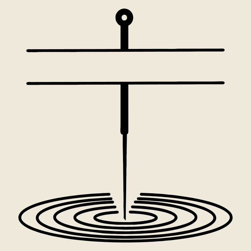 Bannière de nom de logo d’acupuncture