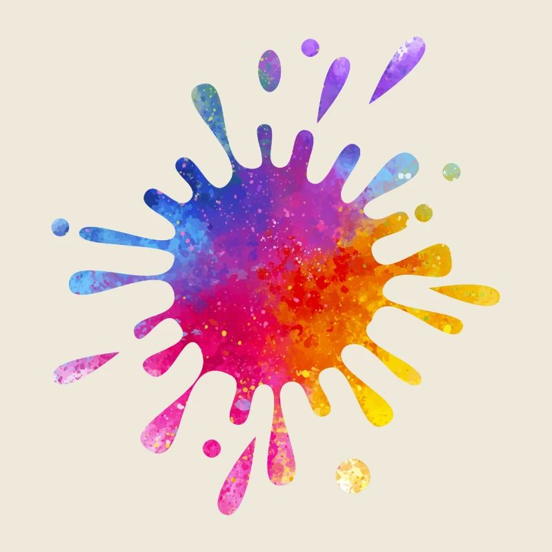 Éclaboussure de couleur colorée - Aquarelle dégradée
