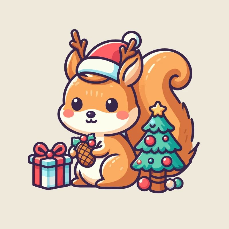 Petit écureuil de Noël
