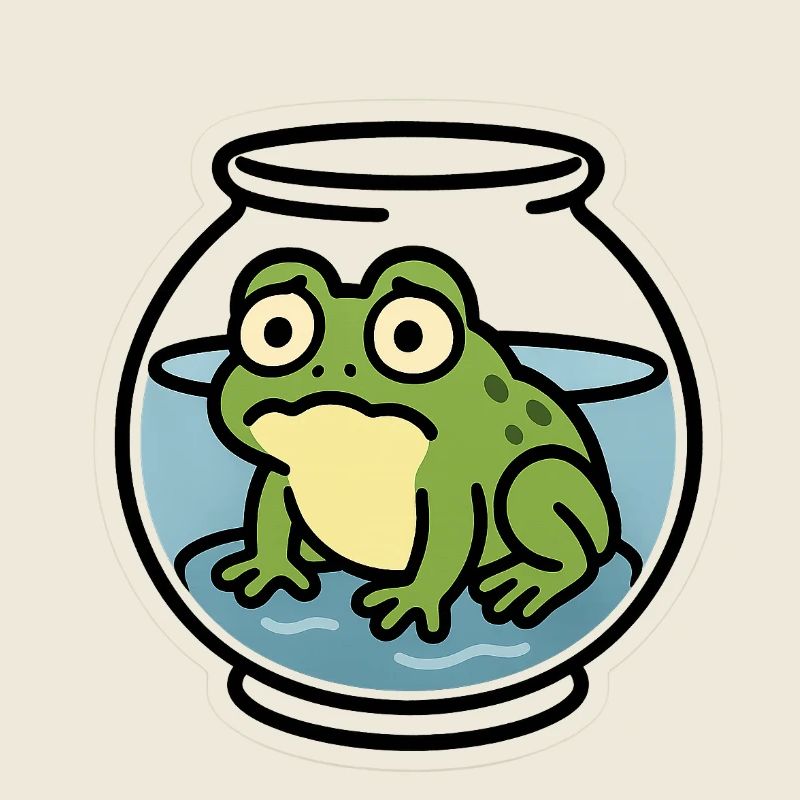 Frosch in der Schüssel