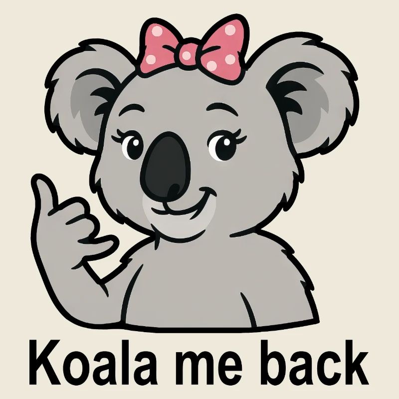 Koala Dire Appel Téléphone Mignon Koala