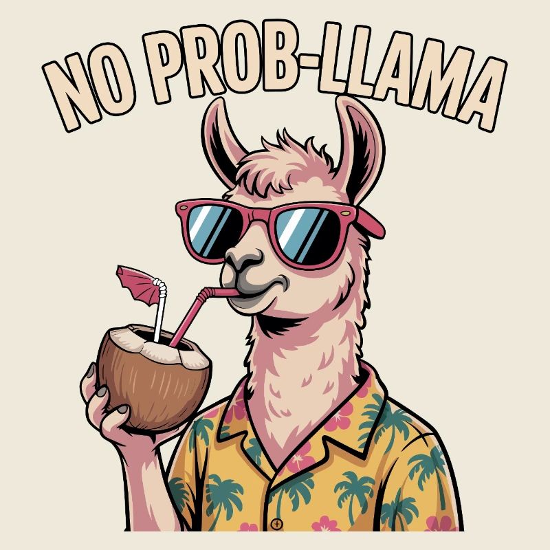 Pas de problème Llama Lama drôle