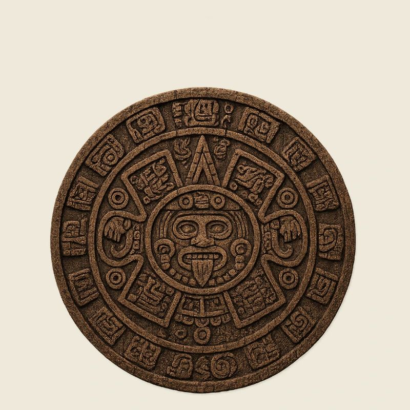 Aztekischer Kalender Steinrelief