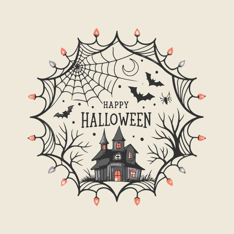 Halloween Spider Web Castle