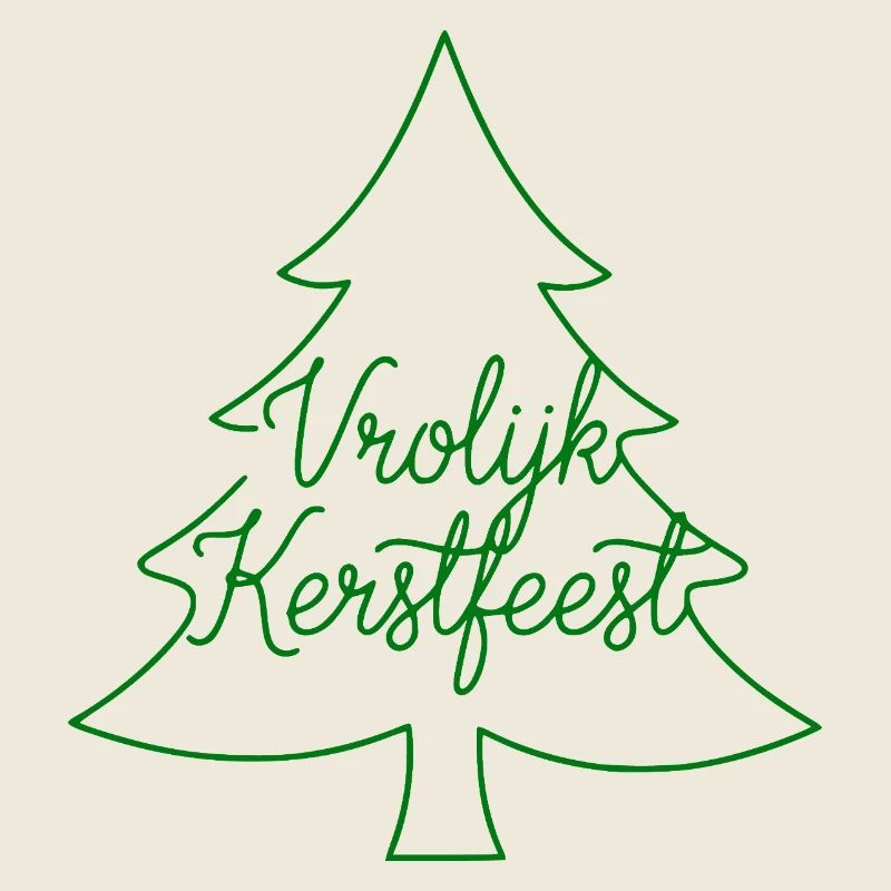 Grésillerie de Vrolijk Kerstfeest Tannenbaum holland