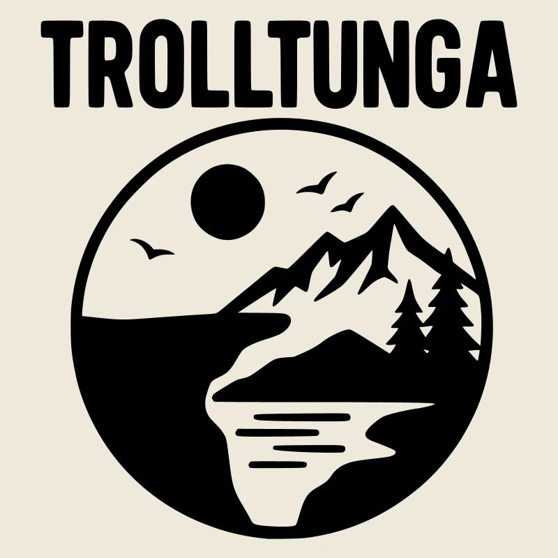 Trolltunga Silhouette