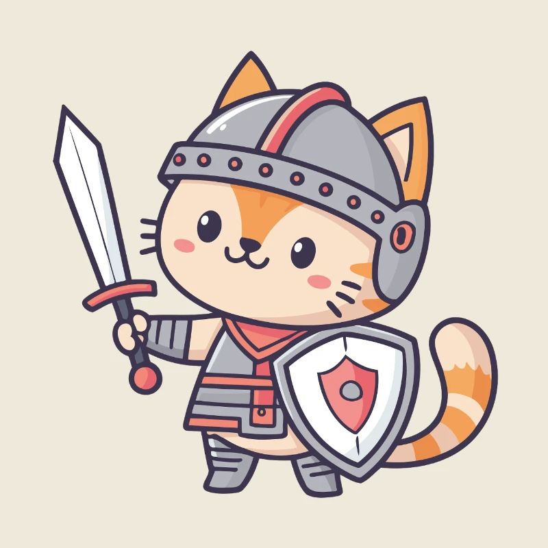 Chat Chevalier Miniature