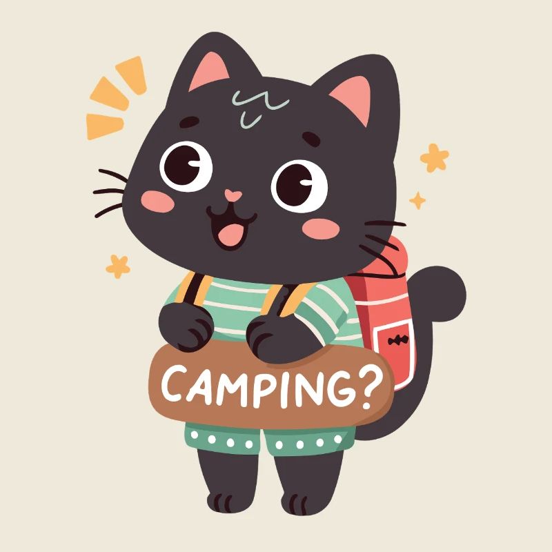 Buntes Camper-Kätzchen