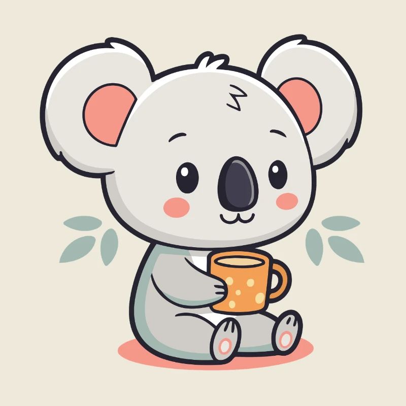 Koala Doux Café Tasse