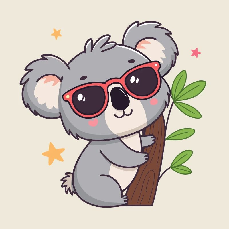 Koala chic sun red glasses