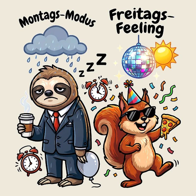 Monday mode vs Friday feeling