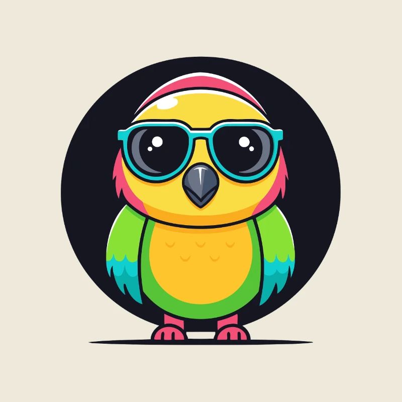 Rainbow Parakeet Glasses