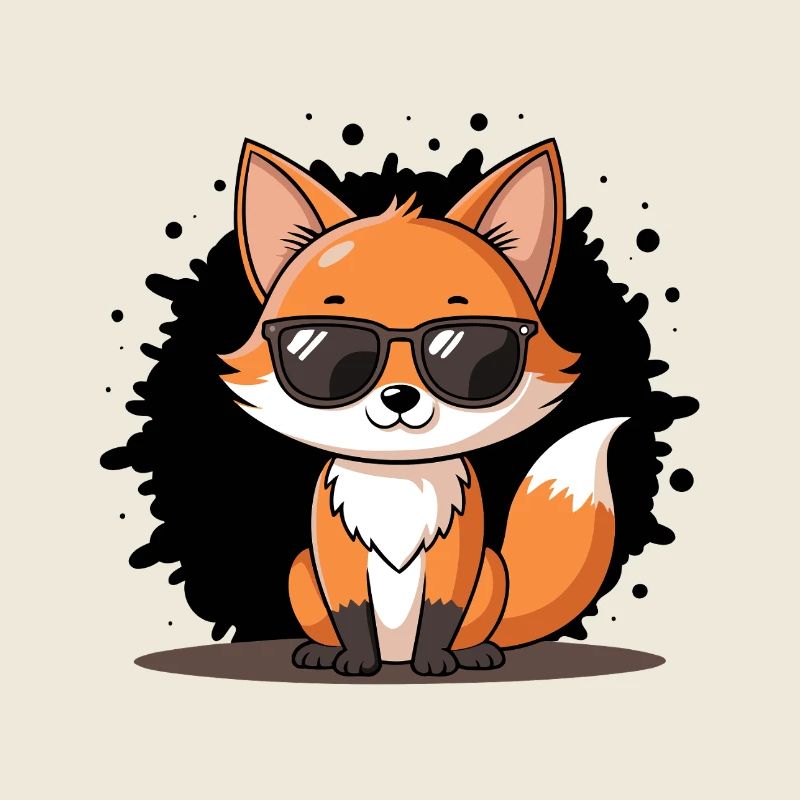 Chic Fox Schwarze Brille