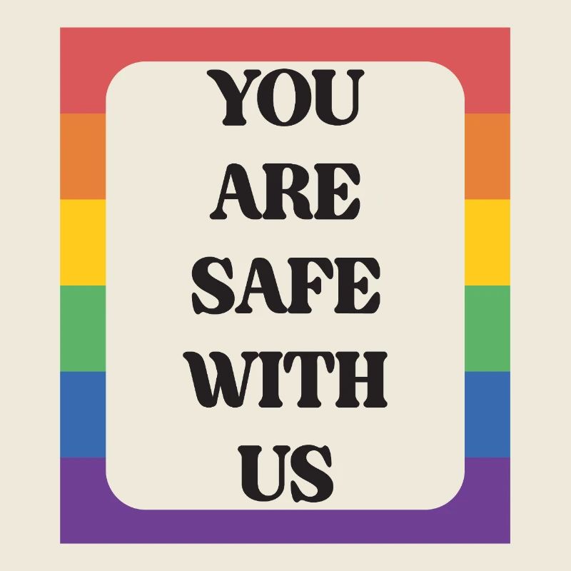 LBGTQIA+ Safe Space Pride Month Sticker