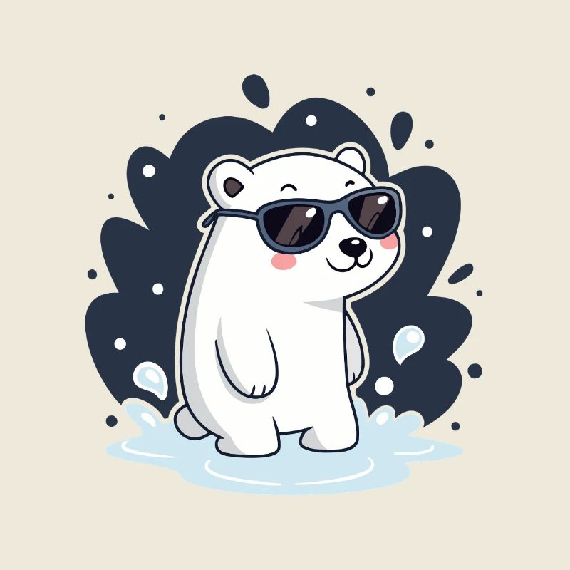 Ours Polaire splash Lunettes