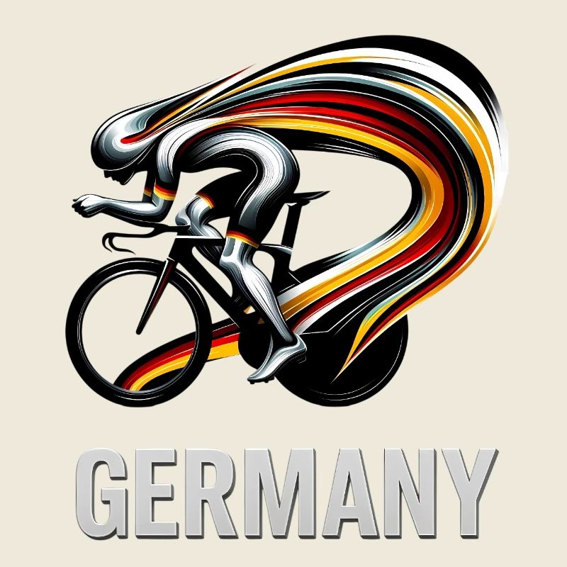 Rennrad-Illusion Deutschlandfarben