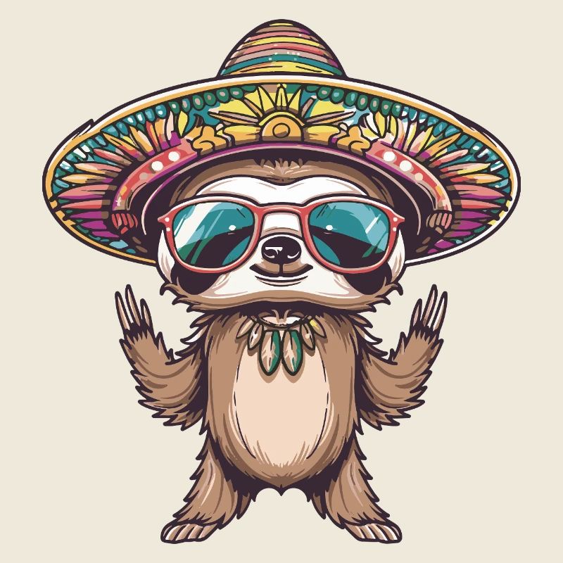 Sloth Funny Sombrero