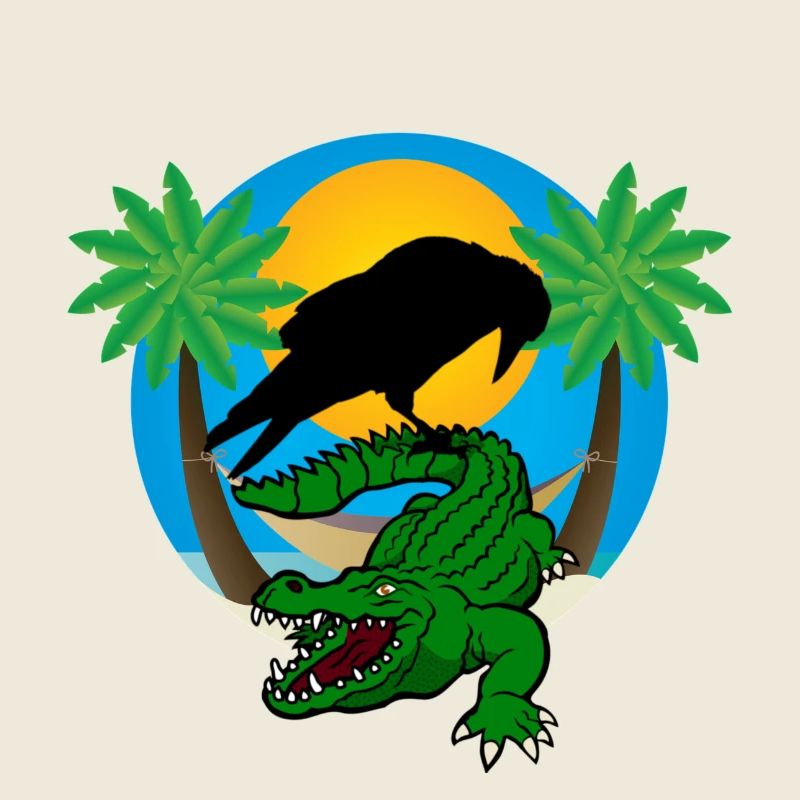 Plastic palm trees