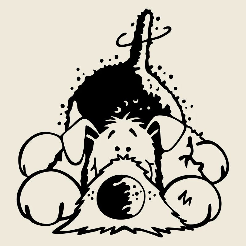 Verträumter Airedale Terrier