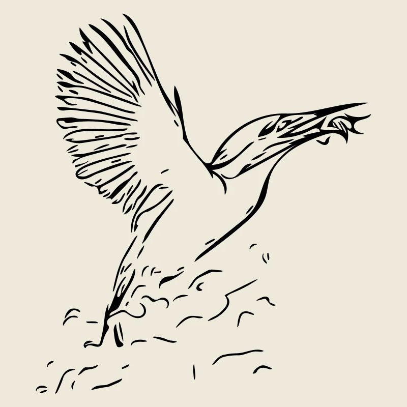 Eisvogel mit Fisch
