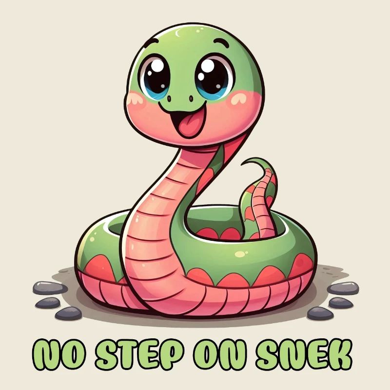 No Step on Snek: Hilarious Warning Sign