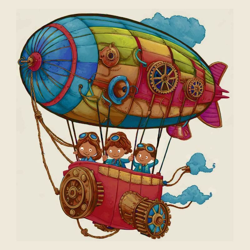 Dirigeable Steampunk habile