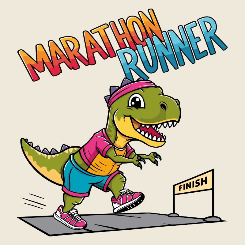 T-Rex Marathon Läufer