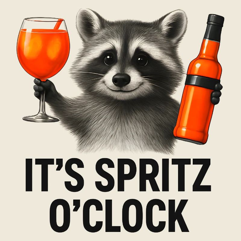 It's Spritz O'Clock Waschbär Party Geschenkidee