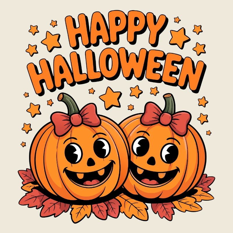 Pumpkin Joy Happy Halloween Duo