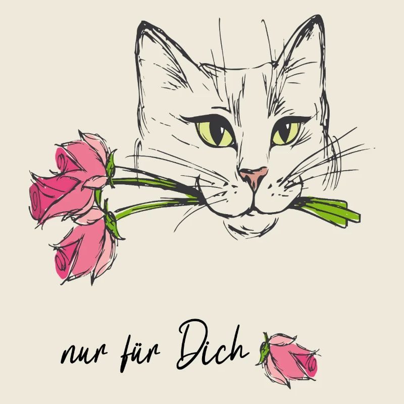 Chat aux roses