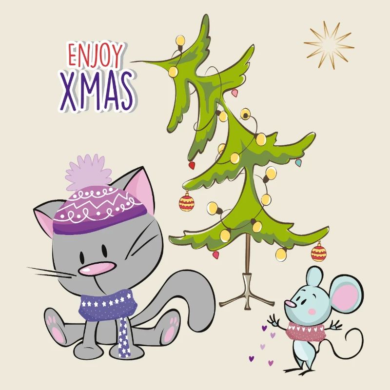 Christmas Cats and Mouse