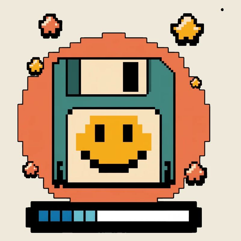 Floppy Disk Retro Internet