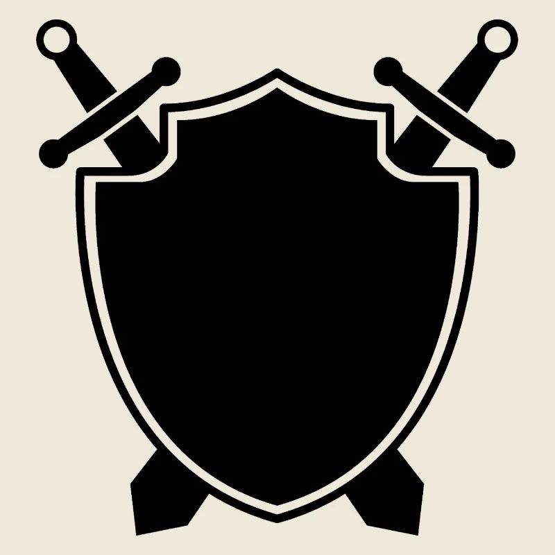 Bouclier médiéval avec épée