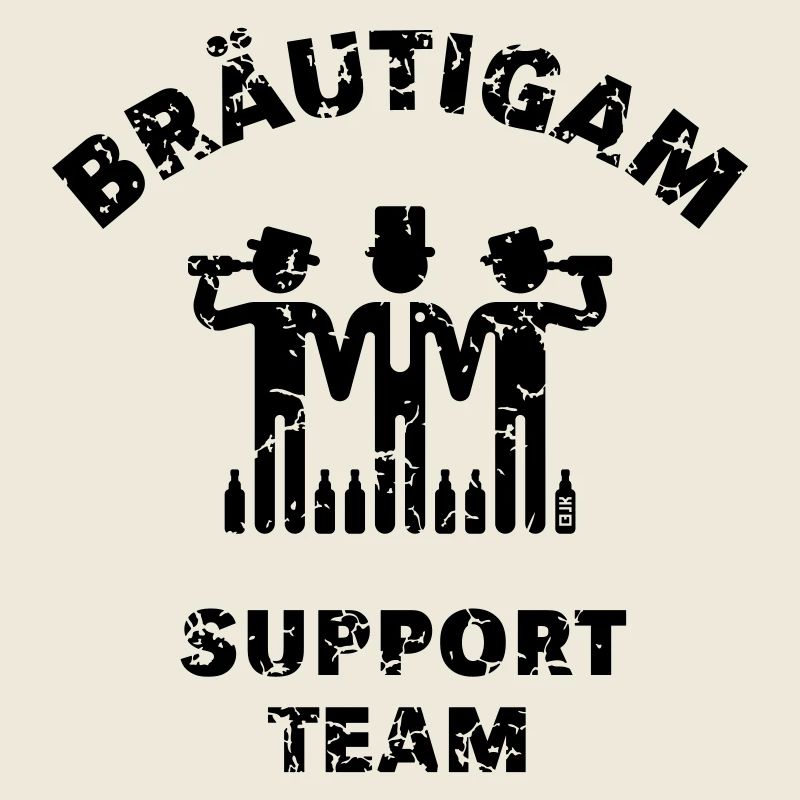 Bräutigam Support Team (Bachelorette Party Vintage B)
