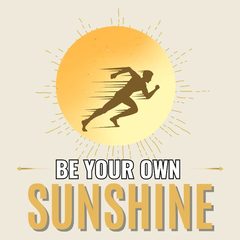 Soyez votre propre rayon de soleil pour la course