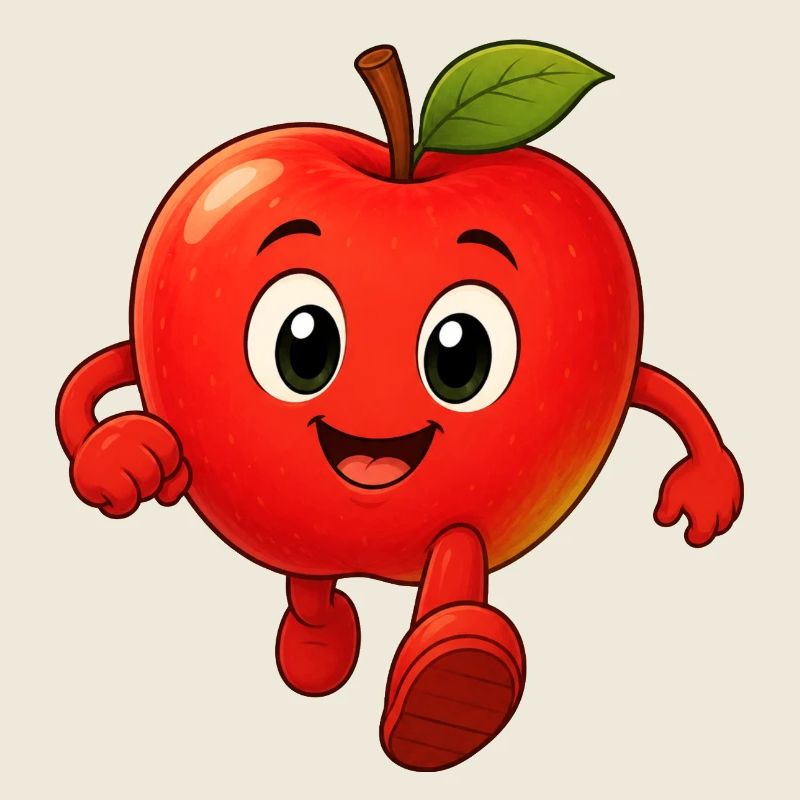 Lustiger Apfel